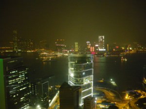 Looking over to Kowloon in Hong Kong from the Upper House Hotel in Admiralty - Thirsty Thursdays on Don't Stop Living