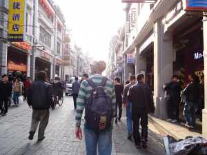 Jonny Blair loving the backpacking lifestyle in Guangzhou China