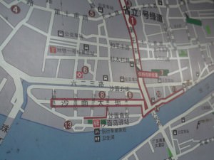 Shamian Island map in Guangzhou