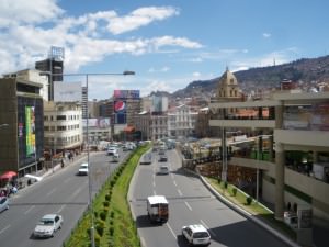 Streets of La Paz Bolivia