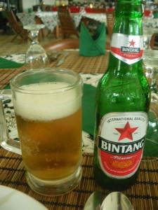 Bintang Beer to wash it all down with - Indonesia's finest!
