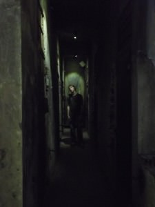 walking through the death cells in the Hanoi Hilton Hoa Lo Prison