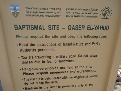 jesus baptismal site qaser el yahud