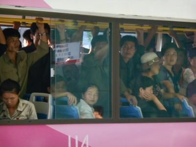 north korea pyongyang bus
