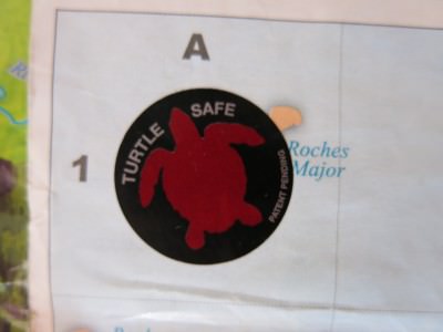 The turtle safe sticker to put on your torch.
