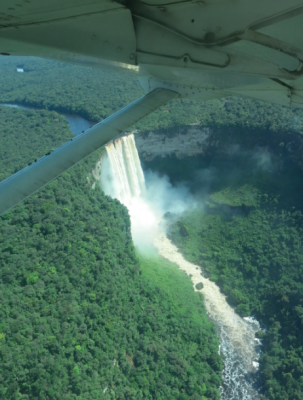 flying over kaieteur falls