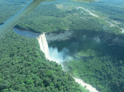View of Kaieteur Falls from the flight