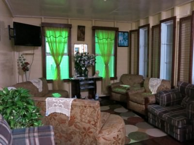The cosy lounge at Rima Guesthouse in Georgetown Guyana