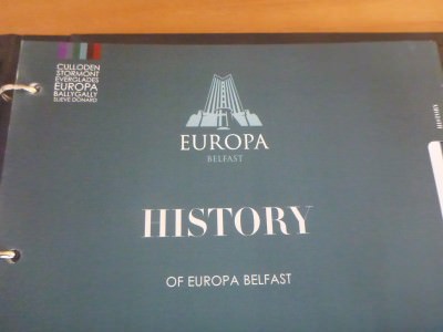 A folder with information on the Europa's history.