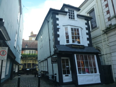 The Crooked House Pub in Windsor, Berkshire, England.