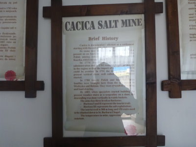 A brief history of Cacica Salt Mine.