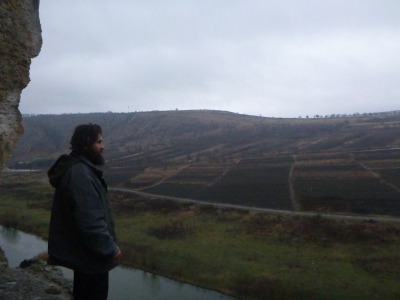 Vasil admiring the views.