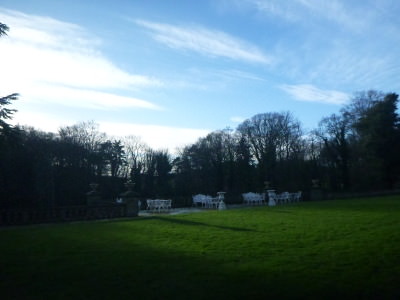 The countryside at Doxford Hall.