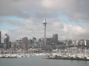 Auckland skyline New Zealand