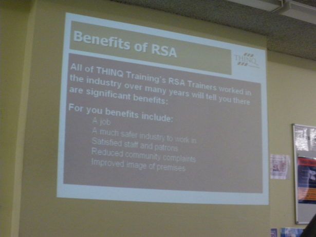 Getting My RSA and RCG: Becoming a student for 2 days in Australia!