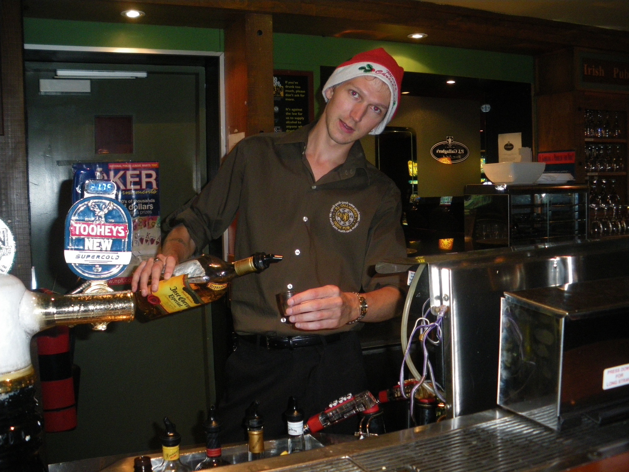 Monday's Money Saving Tips - Christmas Edition - put a Santa hat on and work over Christmas in a bar!