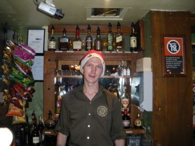 Monday's Money Saving Tips - Christmas Edition - put a Santa hat on and work over Christmas in a bar!