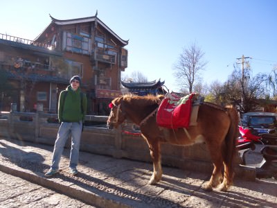 Jonny Blair of Dont Stop Living in Shuhe Old Town China a lifestyle of travel