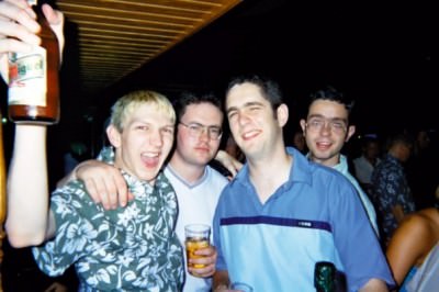 A night out in Majorca's Magaluf on a trip to Spain back in 2001 with the lads. The good old days!