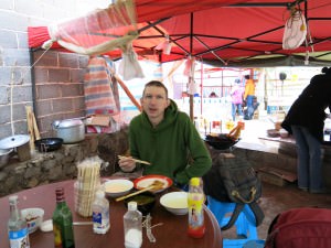 Eating locally in Jin Ji Cun Luoping China