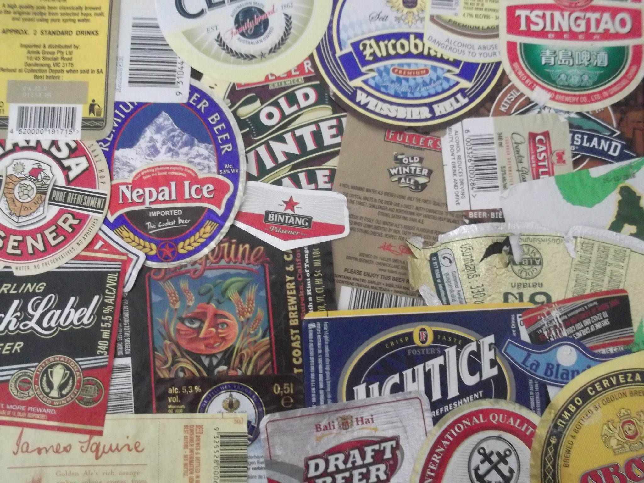 Travel collectables beer labels a lifestyle of travel