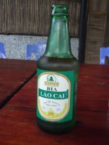 Lao Cai beer Vietnam cold and consumed at Ta Van