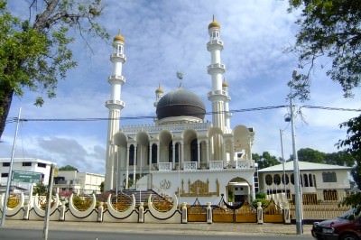 Mosque in Paramaribo Suriname beside a Jewish Synagogue