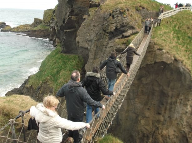 Carrick a rede rope bridge Northern Ireland