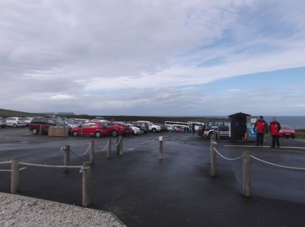 Car park at Carrick a rede rope bridge northern ireland