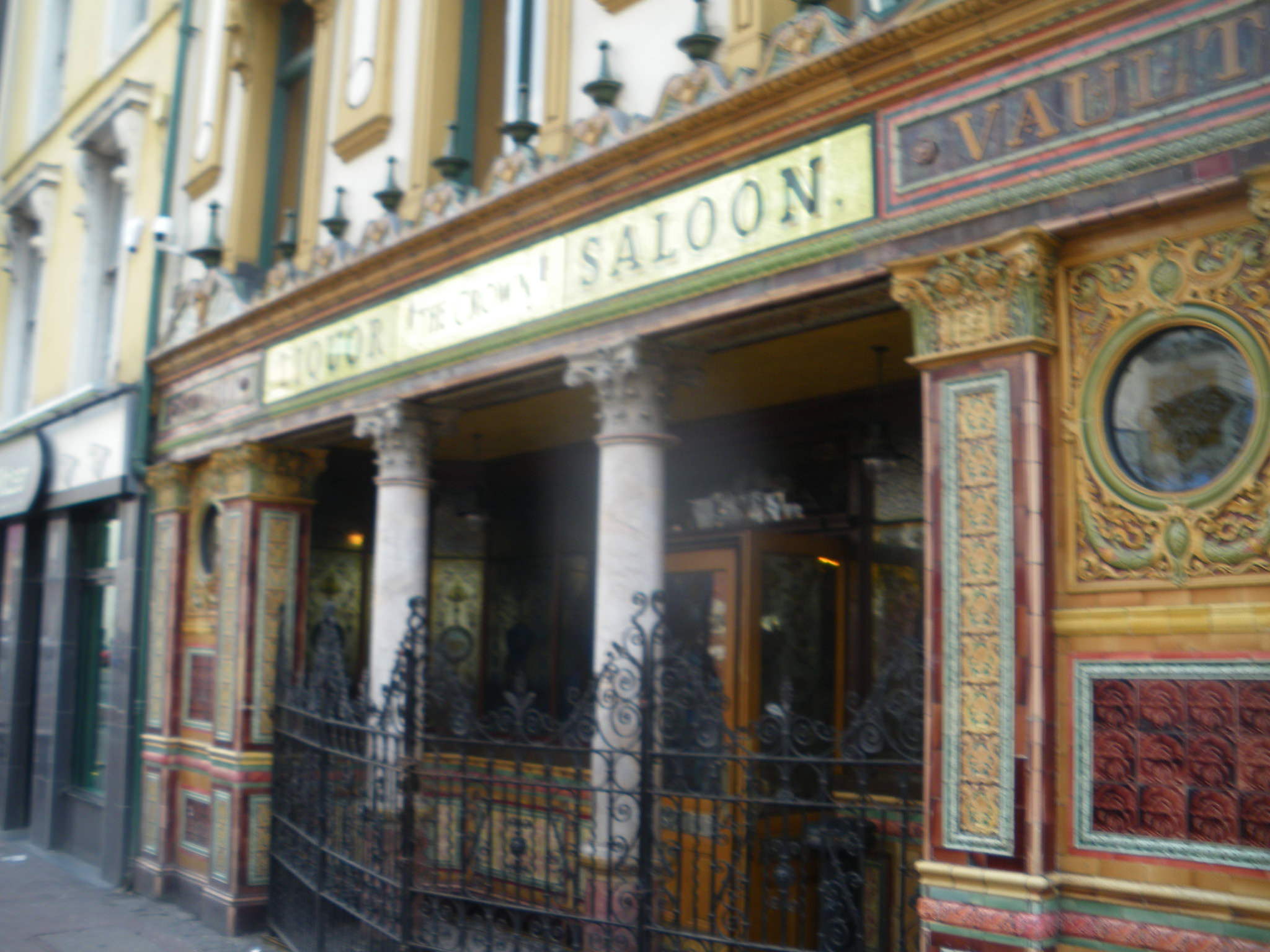 Crown Bar in Belfast Northern Ireland great place - a lifestyle of travel
