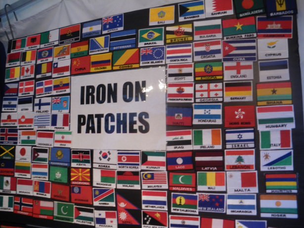 Iron on flag patches in Brisbane Australia