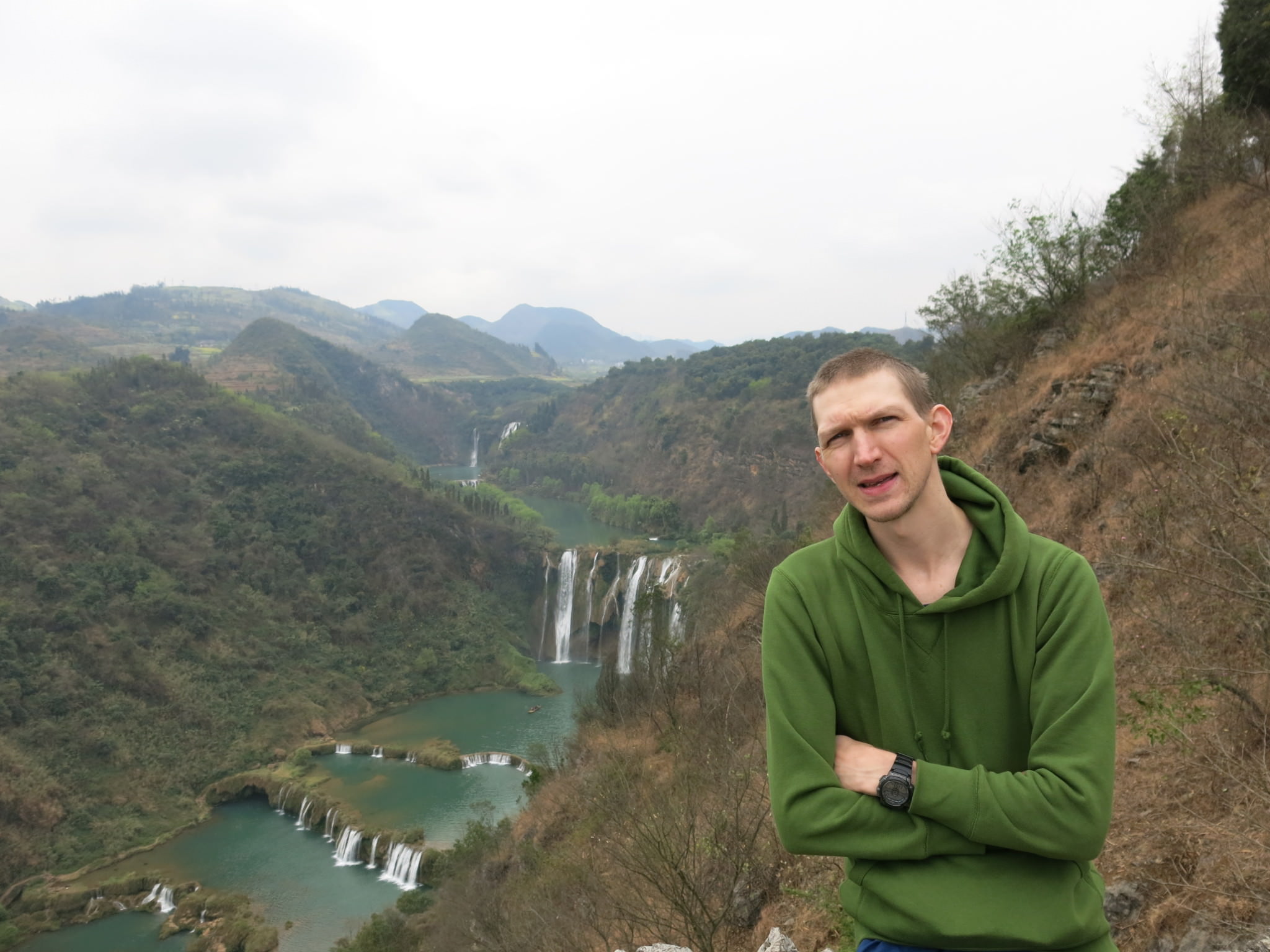 View of Jiulong Waterfalls Yunnan China