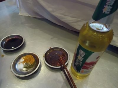 spices and a beer in jianshui