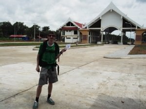 Jonny Blair crosses from Laos to Cambodia