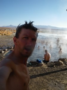 Phew! hot in Bolivian hot springs