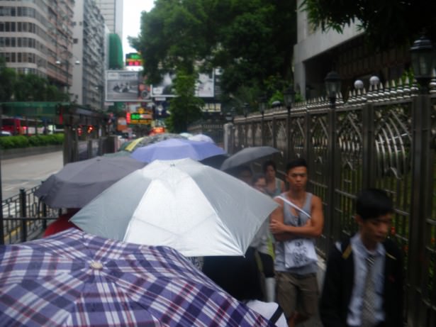 umbrellas in hong kong