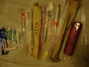 free toothpaste and toothbrushes