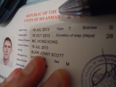 getting a Myanmar visa in Hong Kong