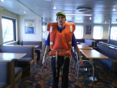 lifejacket working on car ferries