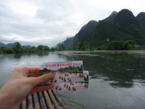 tickets for bamboo rafting in Yangshuo