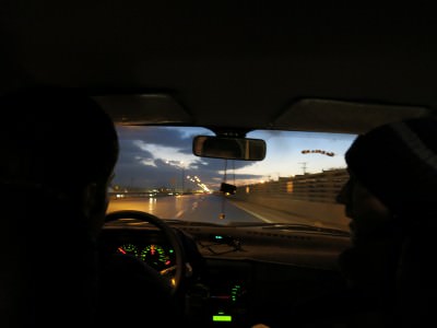 Driving to Shahr-e Kord in Iran.