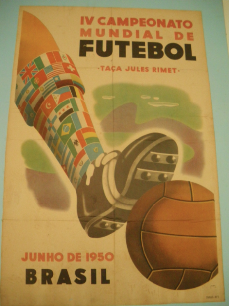 Poster for the 1950 World Cup in Brazil, which Uruguay won.