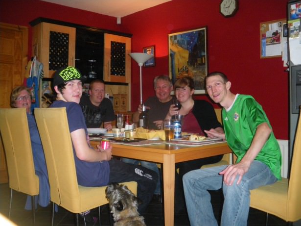 Dinner with my family in 2011 - all together, need a pub lunch with only my siblings next time!