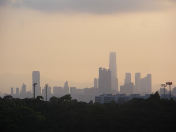 Sunsets over Lam Tin and it's on with the journey...