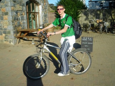 sark  bicycle backpacking
