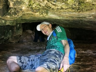 backpacking in tiger cave