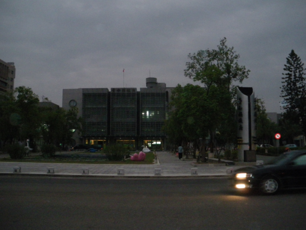 Backpacking in Xinying - not many foreigners about.