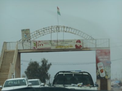 Arrival in the town of Robia in Iraqi Kurdistan.