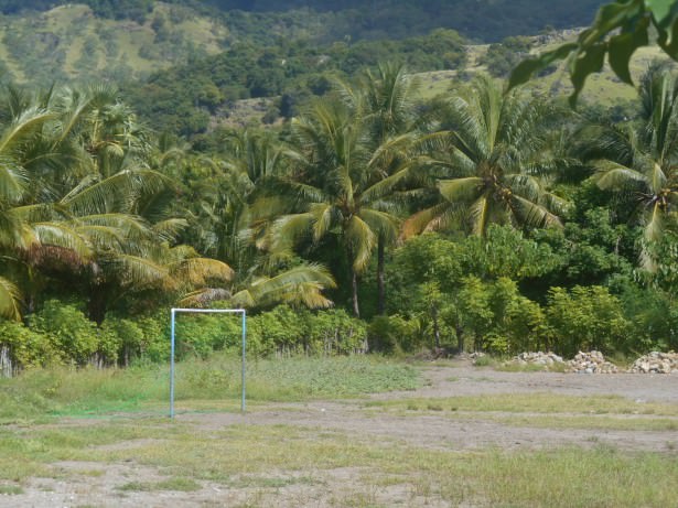 A football pitch on Atauro Island, at Beloi