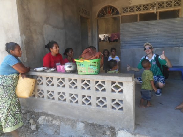 Meeting a load of locals in Beloi, Atauro Island